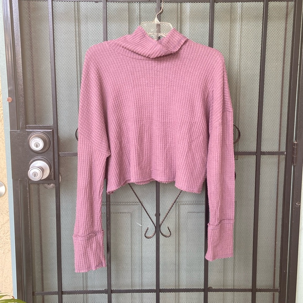 Wild Fable Turtleneck Long Sleeve Crop